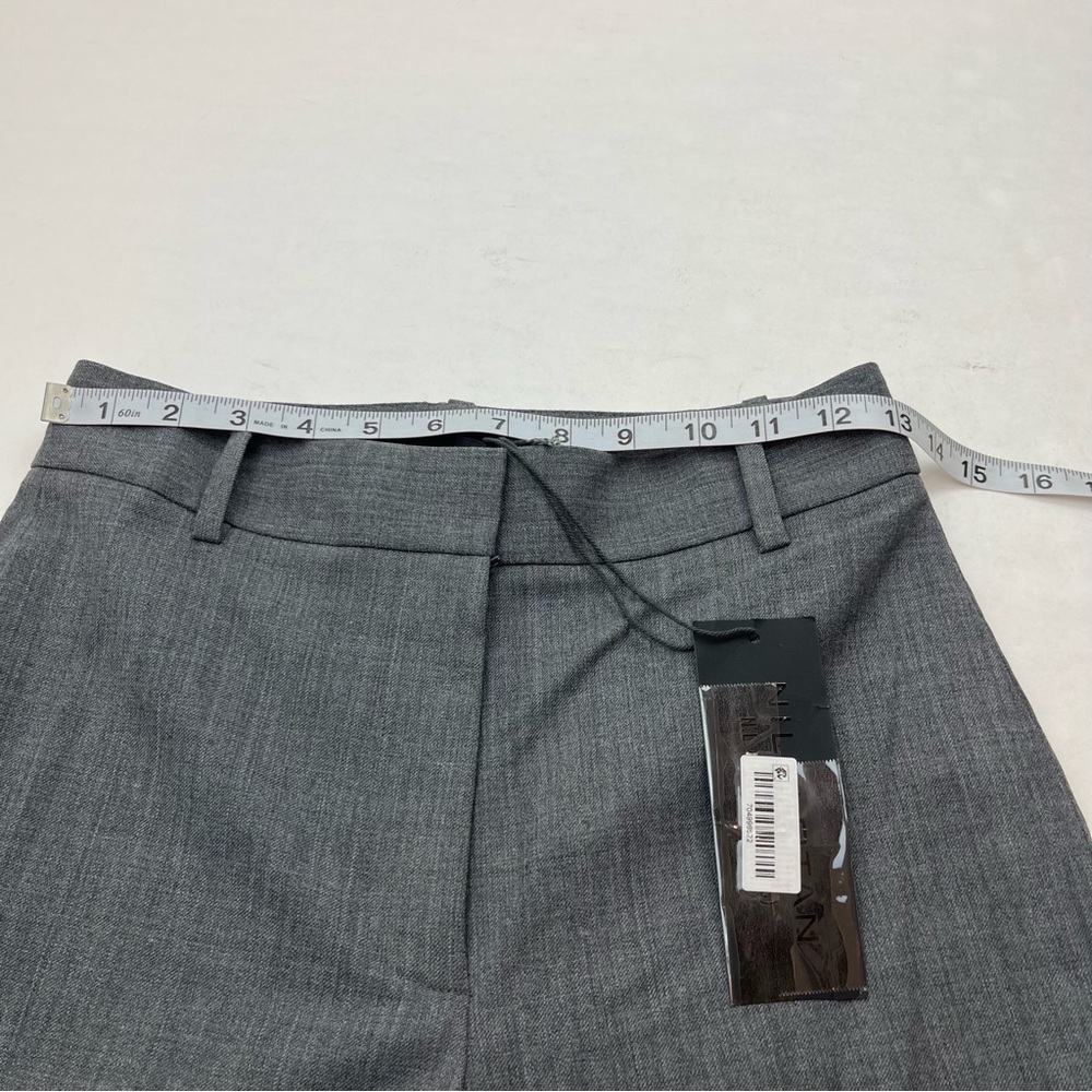 Nili Lotan Corette Pant Heather Grey Gray Pant Womens Size 0 Wool Blend NEW - Picture 8 of 14